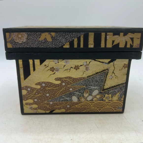 Washi BoxBlack and Gold Storage Box